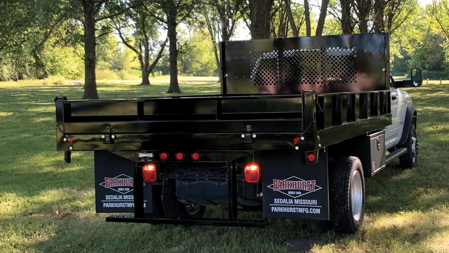 Contractor racks on a Parkhurst truck body