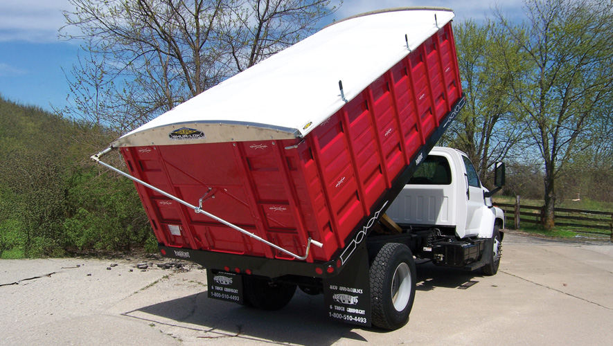 A Parkhurst truck with a grain rack