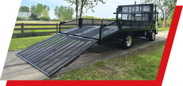 A Parkhurst Dovetail landscape body with the ramp down