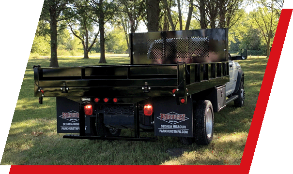 A truck with contractor racks